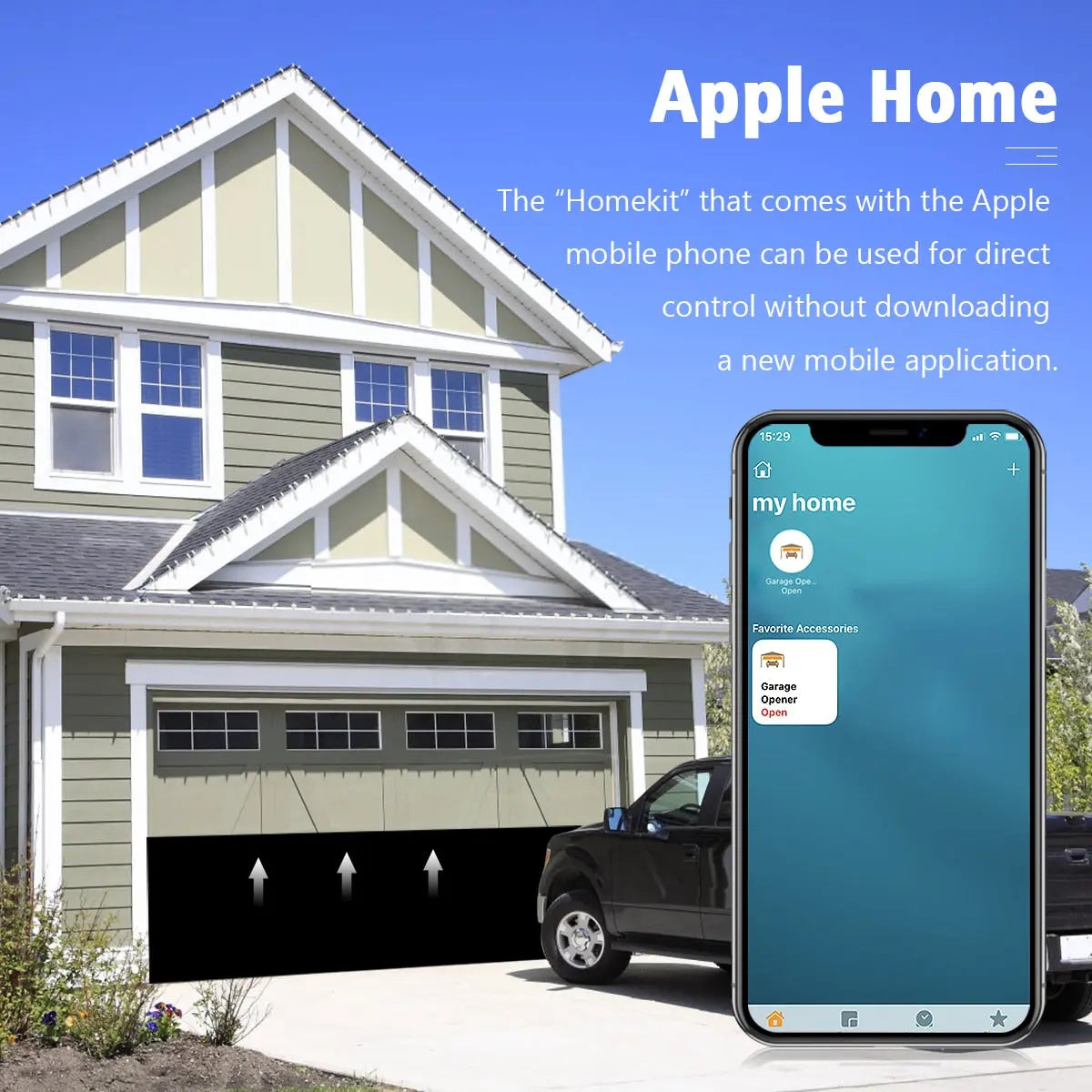 Apple Homekit Garage Door Sensor Opener Wifi Switch Siri Voice  HomeKit 89.99 EZYSELLA SHOP