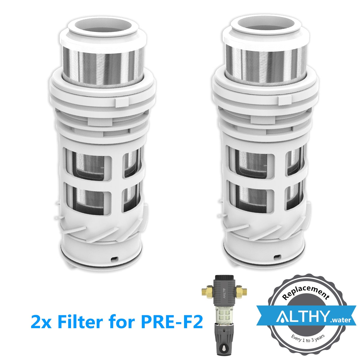 Backwash Water Filter Replacement For ALTHY PRE1 / PRE2 / PRE3 / PRE4 / AUTO2 Central Prefilter System Stainless Steel Mesh 2xfilterforPRE-F2China Hardware > Plumbing > Water Dispensing & Filtration 101.99 EZYSELLA SHOP