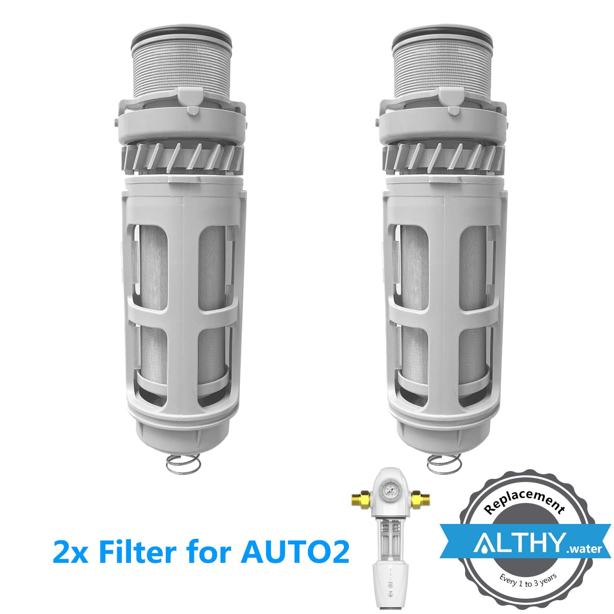 Backwash Water Filter Replacement For ALTHY PRE1 / PRE2 / PRE3 / PRE4 / AUTO2 Central Prefilter System Stainless Steel Mesh 2xfilterforAUTO2China Hardware > Plumbing > Water Dispensing & Filtration 110.99 EZYSELLA SHOP