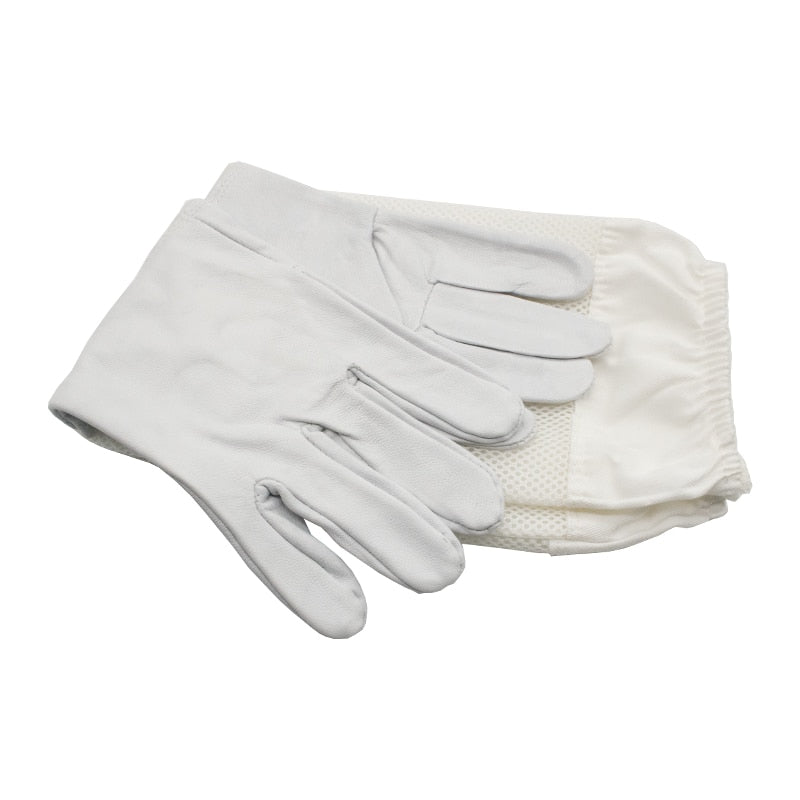 Beekeeper Anti-bee Gloves Beekeeping Protective Sleeves Ventilated Sheepskin And Canvas For Apiculture Tools Beekeeping Gloves  Business & Industrial > Agriculture 48.35 EZYSELLA SHOP