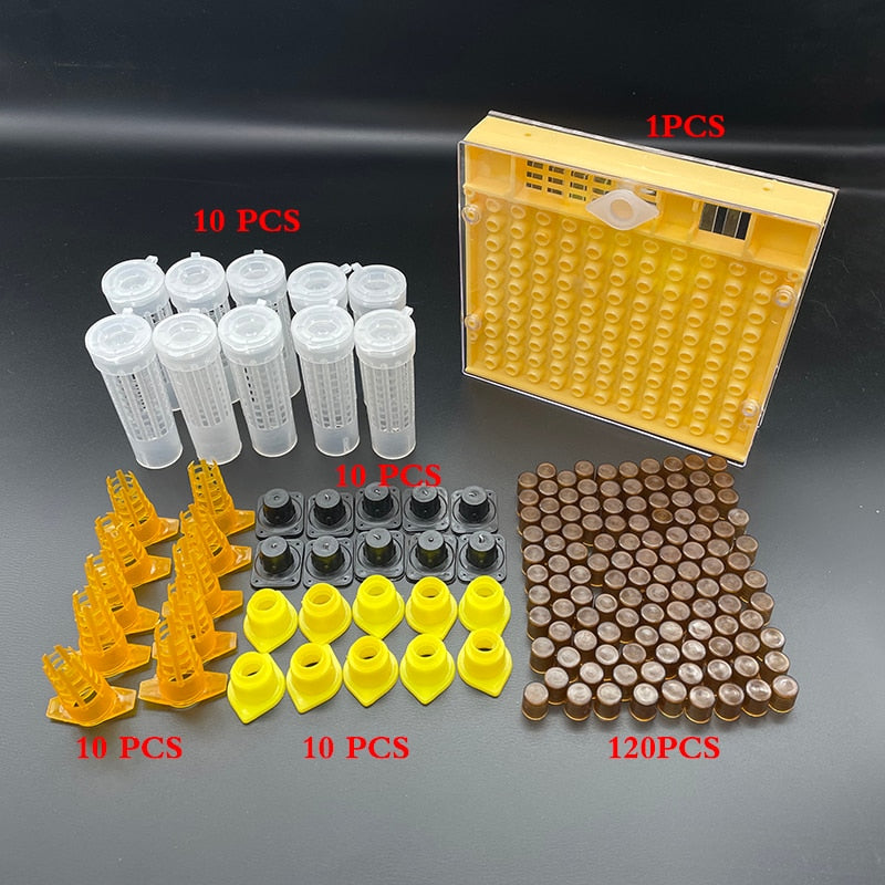 Beekeeping King Queen Bee Rearing System Box Plastic Cup Cell Protection Cover Cage Apiculture Kit Bees Tools Supplies 1 Set TypeBM Business & Industrial > Agriculture 79.32 EZYSELLA SHOP
