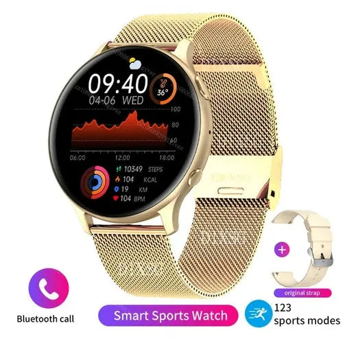 Bluetooth Call Smart Watch Men Full Touch Screen Sports Fitness Yellow Apparel & Accessories > Jewelry > Watches 155.80 EZYSELLA SHOP