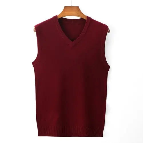 Business Casual Sweater Vest | Sleeveless Pullover | Style Sweater XXXLBurgundy Apparel & Accessories > Clothing > Shirts & Tops 61.99 EZYSELLA SHOP