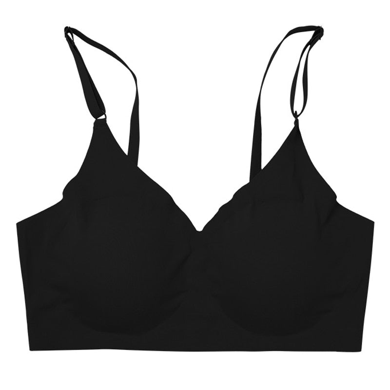 CINOON Seamless Bras for Woman Push Up Underwear Sleep Removable Padded Bralette One Piece Brassiere Wireless Comfort Intimate blackXL38or85ABC  54.99 EZYSELLA SHOP