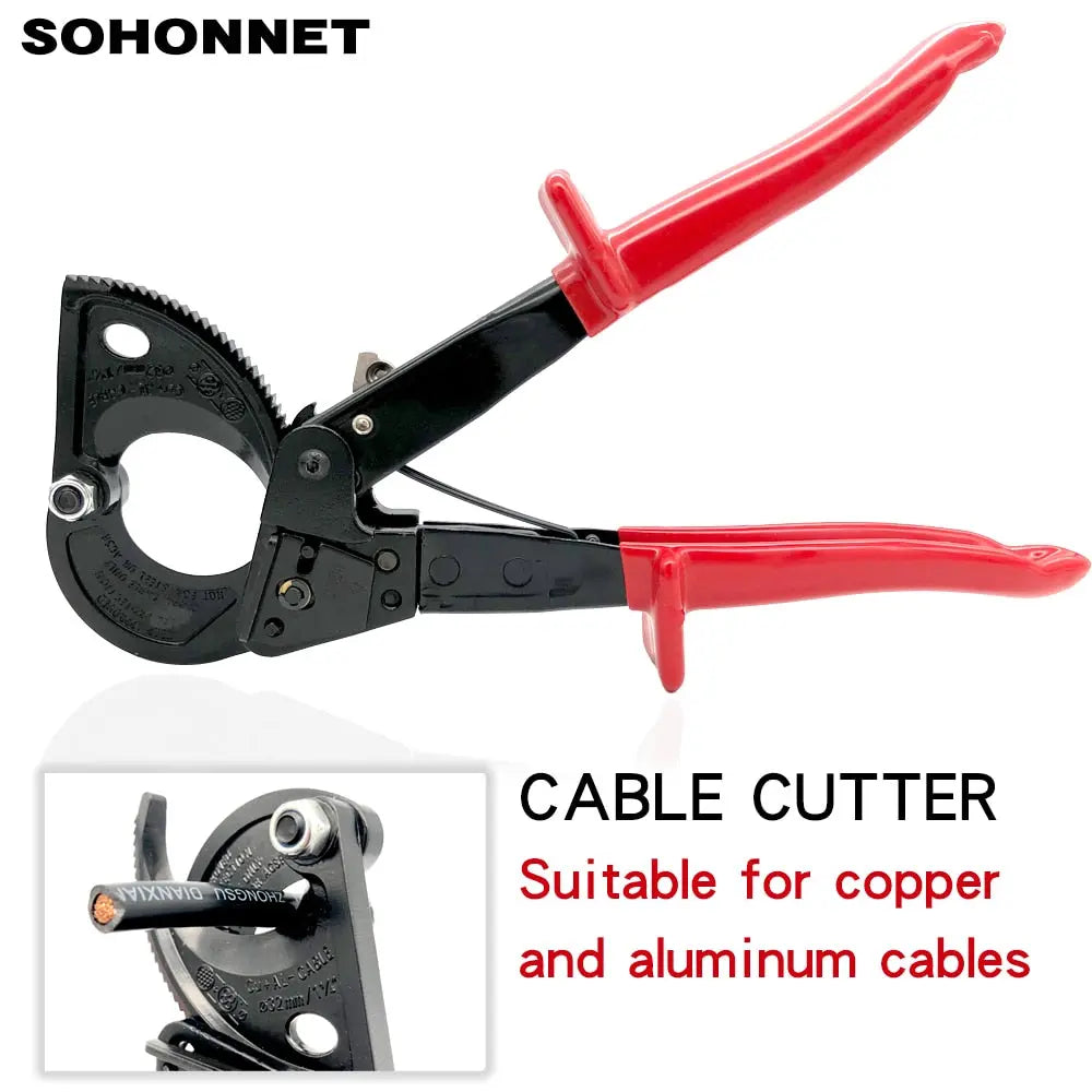Cable Cutter Hand Tools HS-325A 240mm2 Scissors Copper Aluminum Shear Ratcheting Wire Cut Cutting Pliers  Hardware > Tools 92.23 EZYSELLA SHOP
