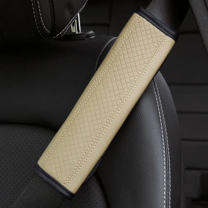Car Accessories Seat Belt Pu Leather Safety Belt Shoulder Cover  Apparel & Accessories > Clothing Accessories > Belts 21.99 EZYSELLA SHOP