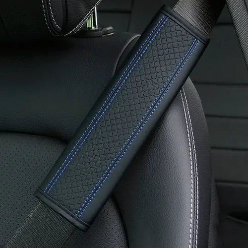 Car Accessories Seat Belt Pu Leather Safety Belt Shoulder Cover Gray Apparel & Accessories > Clothing Accessories > Belts 21.99 EZYSELLA SHOP