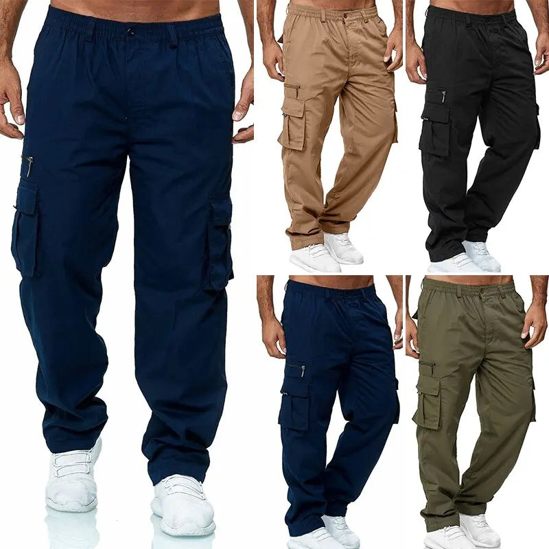 Cargo Pants Casual Pockets Pants for Men Clothing Outdoor Fashion  Apparel & Accessories > Clothing > Pants 66.99 EZYSELLA SHOP