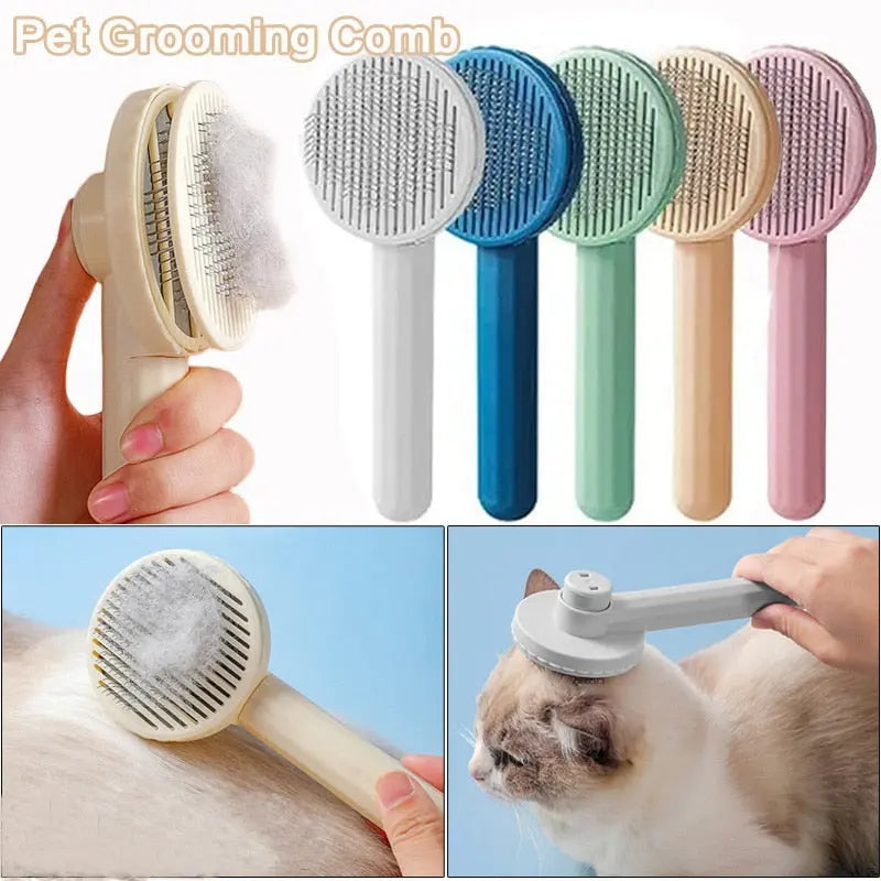 Cat Brush  Pet Comb Self Cleaning Slicker Slicker For Cat Dog Pet  Animals & Pet Supplies > Pet Supplies > Pet Grooming Supplies > Pet Combs & Brushes 19.99 EZYSELLA SHOP