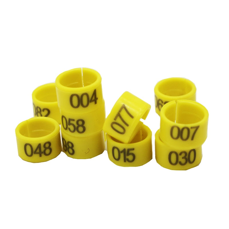 Chicken Duck Goose Foot Ring 1.6cm Poultry Identification Rings Birds Feeding Equipment Animal Management Tools yellow1.6cm Animals & Pet Supplies > Pet Supplies > Pet ID Tags 32.55 EZYSELLA SHOP