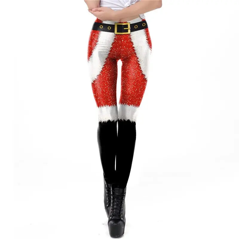 Christmas Leggings Womens Leggings Active Workout Running Gym Pants Stretchy Xmas Hot Sale Casual Elk Snow Print Slim Leggings  Apparel & Accessories > Costumes & Accessories > Costumes 29.99 EZYSELLA SHOP