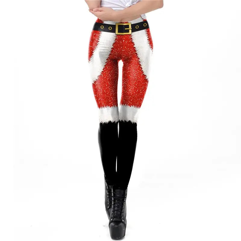 Christmas Leggings Womens Leggings Active Workout Running Gym Pants Stretchy Xmas Hot Sale Casual Elk Snow Print Slim Leggings EXL Apparel & Accessories > Costumes & Accessories > Costumes 30.99 EZYSELLA SHOP