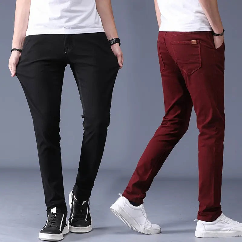 Classic Men's Khaki Casual Pants 2023 New Business Fashion Slim Fit  Apparel & Accessories > Clothing > Pants 43.99 EZYSELLA SHOP