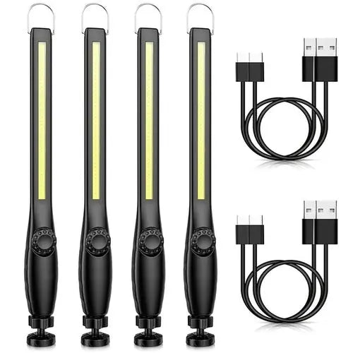 Cob Led Flashlight Magnetic Work Light Usb Rechargeable Torch Hook ForestGreen Hardware > Tools > Flashlights & Headlamps 126.85 EZYSELLA SHOP
