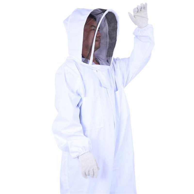 Cotton Full Body Beekeeping Clothing Veil Hood Hat Clothes Jacket Protective Beekeeping Suit Beekeepers Bee Suit Equipment  Business & Industrial > Agriculture 118.44 EZYSELLA SHOP