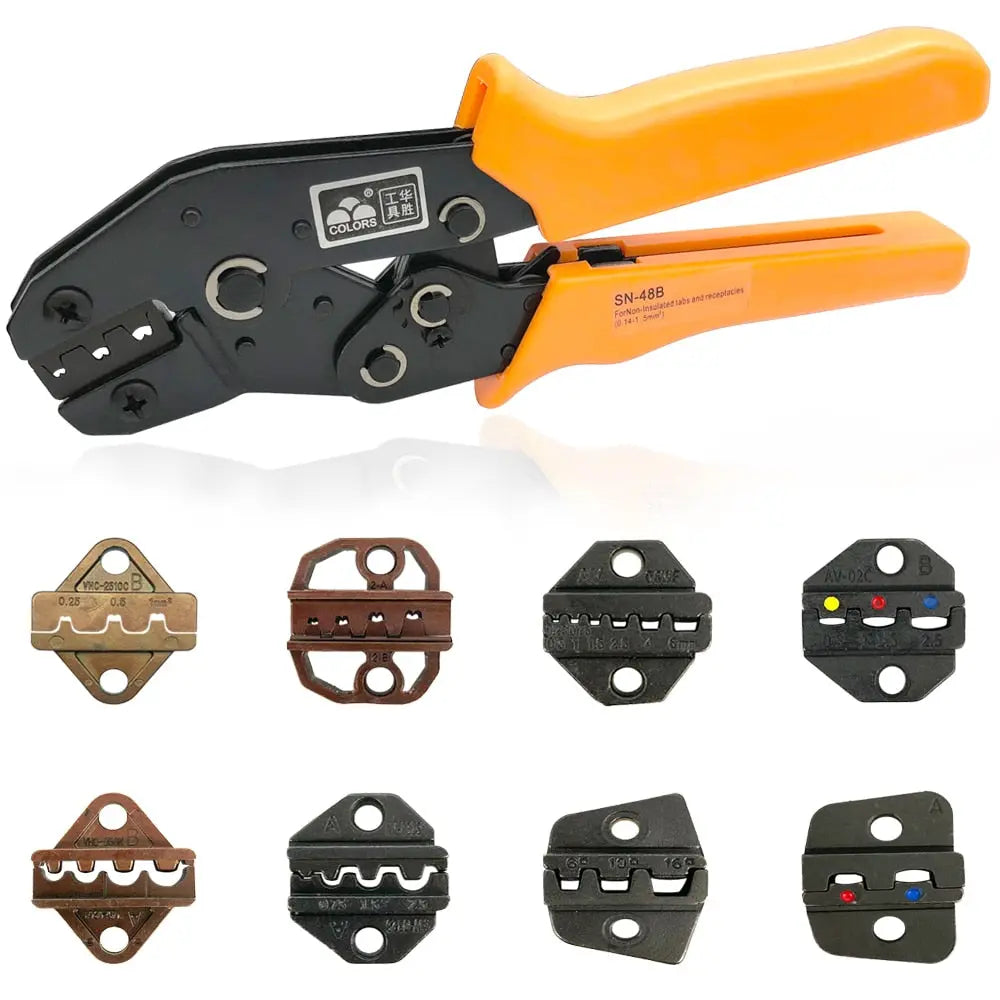 Crimping Pliers Set SN-48B Hand Tools 8 Jaw For 2.8 4.8 6.3 /Tube/Insulation/DuPont Terminals Electrical Mini Clamp Tools  Hardware > Tools 68.99 EZYSELLA SHOP