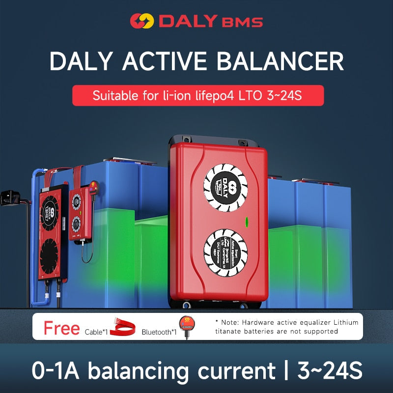 Daly Smart bms active balancer Lifepo4 16s Equalizer 1A  Li-ion BMS Battery balancer 3S 4S 12V 7S 8S  24V 10S 12S 14S 20S  Electronics > Electronics Accessories > Power > Battery Accessories 44.99 EZYSELLA SHOP