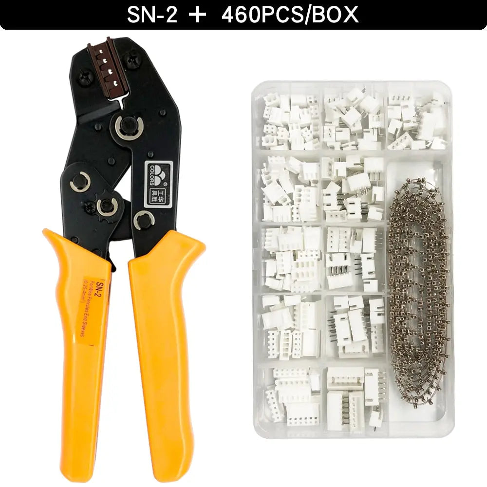 DuPont Terminals Crimping Tools SN-2 Pliers Set XH2.54 SM Plug Spring Clamp For JST ZH1.5 2.0PH 2.5XH EH SM Boxed Connector Kit SN2O460PCSBOX Hardware > Power & Electrical Supplies > Wire Terminals & Connectors 76.62 EZYSELLA SHOP