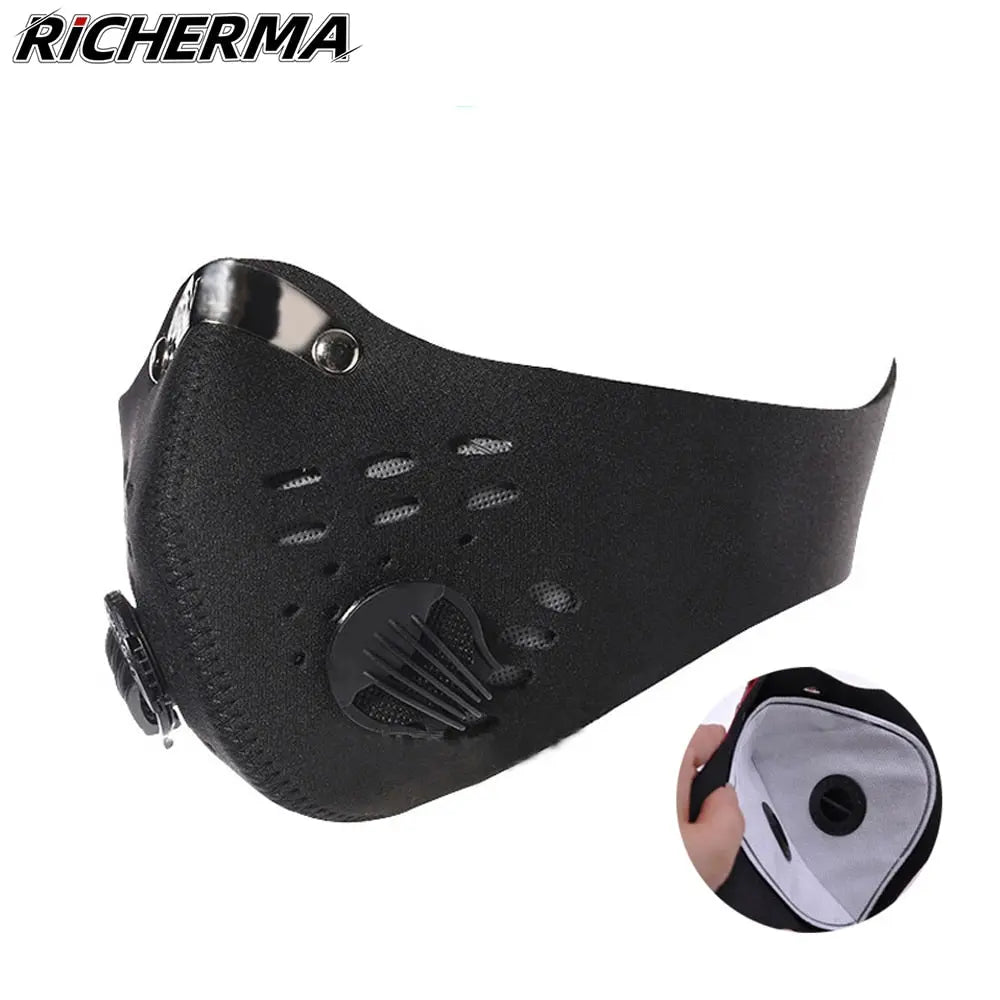 Dustproof Motorcycle Mask Breathable Filter Mouth Face Shield Outdoor  Mask 45.99 EZYSELLA SHOP