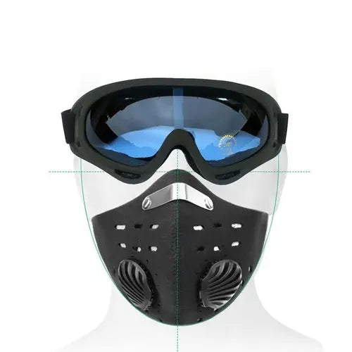 Dustproof Motorcycle Mask Breathable Filter Mouth Face Shield Outdoor Auburn Mask 70.99 EZYSELLA SHOP