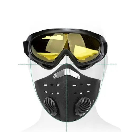 Dustproof Motorcycle Mask Breathable Filter Mouth Face Shield Outdoor Beige Mask 70.99 EZYSELLA SHOP