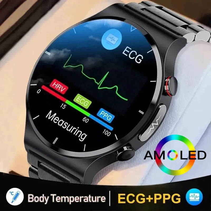 ECG+PPG Health Smart Watches Men Heart Rate Blood Pressure  Apparel & Accessories > Jewelry > Watches 162.99 EZYSELLA SHOP