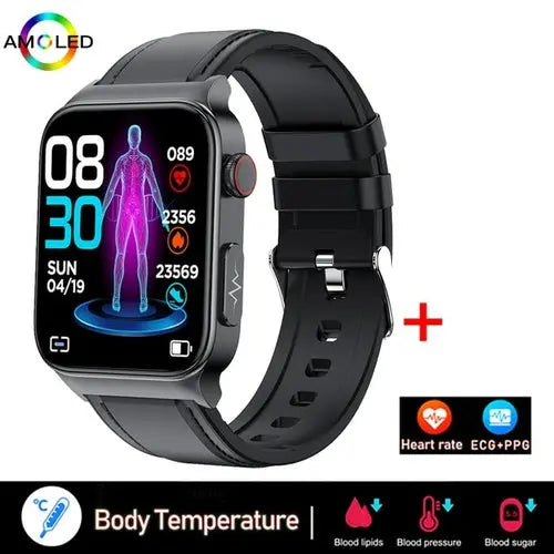 ECG+PPG Smart Watch Men Laser Treatment Of Hypertension Red Apparel & Accessories > Jewelry > Watches 214.42 EZYSELLA SHOP
