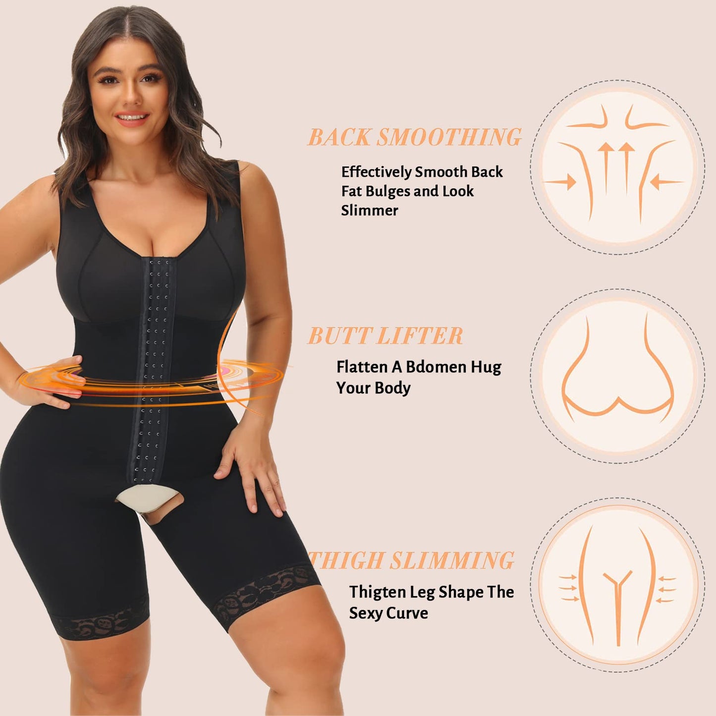 Fajas Colombian Girdle Waist Trainer Butt Lifter Shapewear Women Tummy Control Body Shaper Front Hooks Sheath Buttocks lLfts   70.99 EZYSELLA SHOP