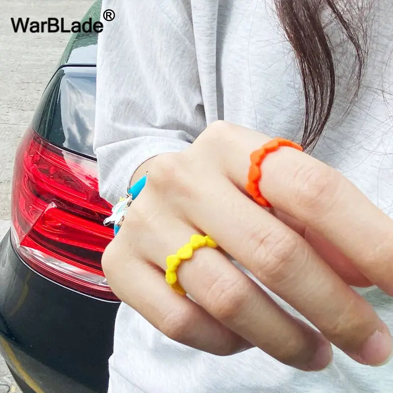 Fashion Women 3mm Thin Silicone Rings Heart-shaped Wedding Rubber  Apparel & Accessories > Jewelry > Rings 25.38 EZYSELLA SHOP