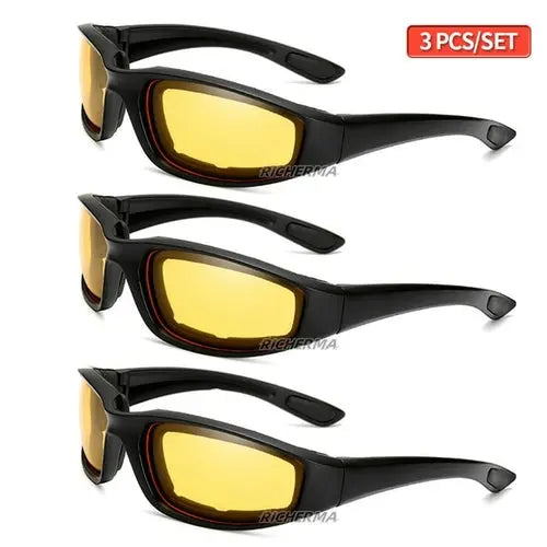 Fashionable Motorcycle Glasses Racing Anti-glare Windproof Vintage Men Beige Apparel & Accessories > Clothing Accessories > Sunglasses 51.99 EZYSELLA SHOP