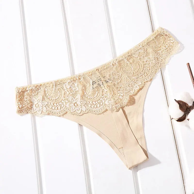 Female Ice Silk Thongs Underwear For Woman Sexy Lace Seamless  Lingerie & Underwear 37.44 EZYSELLA SHOP