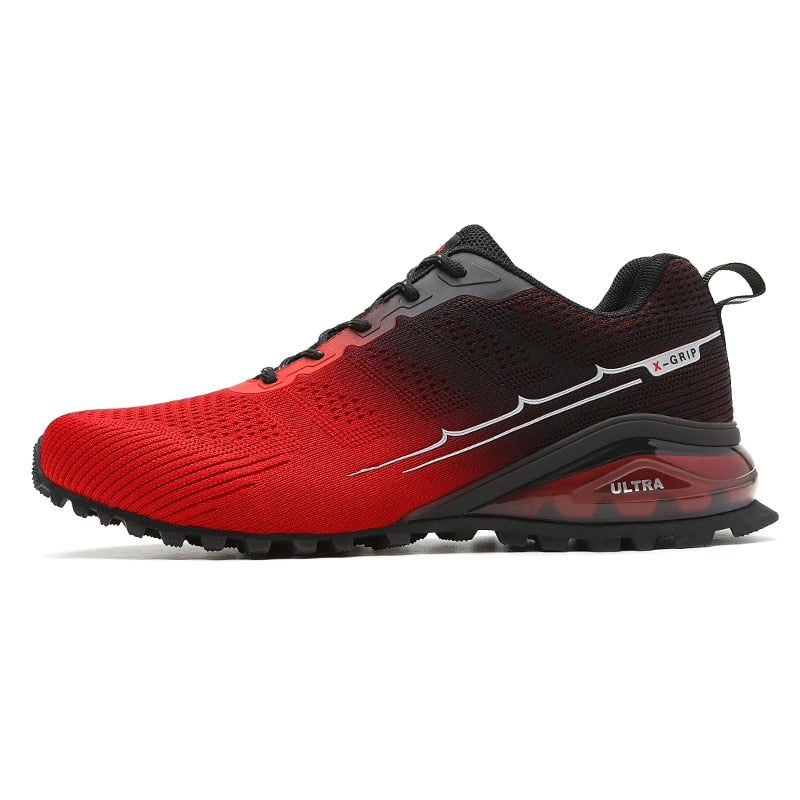 Fujeak Breathable Mesh Running Shoes Men Fashion Non-slip Sneakers Outdoor High Quality Walking Footwears Mens Lightweight Shoes BlackRed14 Apparel & Accessories > Shoes 93.99 EZYSELLA SHOP