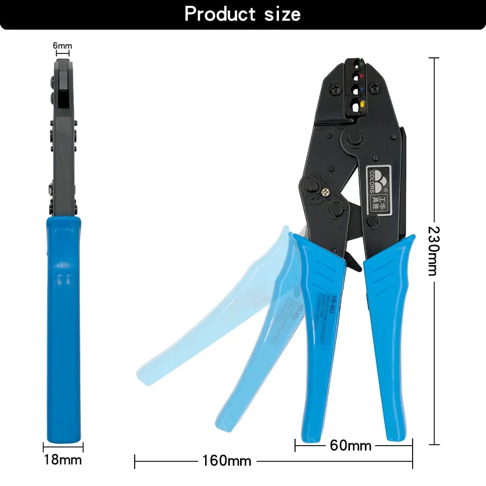 HS-40J Crimping Pliers Hand Tools Coaxial Cable Electrical Insulated Terminals Kit Multifunctional Switchable Alloy Jaw Set  Hardware > Power & Electrical Supplies > Wire Terminals & Connectors 50.79 EZYSELLA SHOP