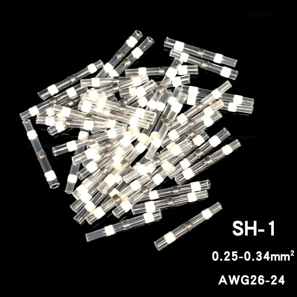 Heat Shrink Wire Connectors Solder Seal Terminal Connectors 10/30/50PCS Electrical Waterproof Insulated Butt Splices WhiteSH-150PCSChina Hardware > Power & Electrical Supplies > Wire Terminals & Connectors 19.99 EZYSELLA SHOP