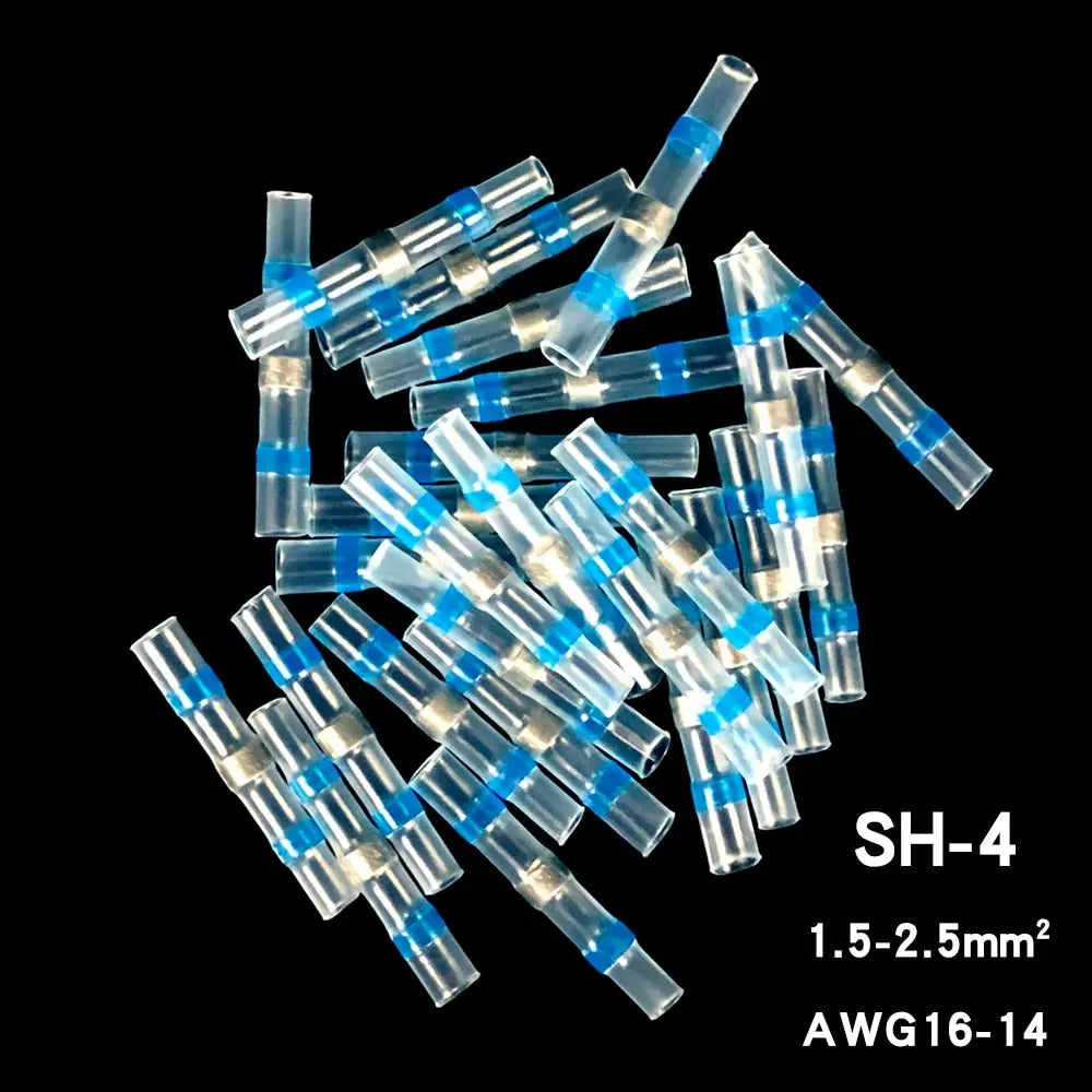 Heat Shrink Wire Connectors Solder Seal Terminal Connectors 10/30/50PCS Electrical Waterproof Insulated Butt Splices BlueSH-450PCSChina Hardware > Power & Electrical Supplies > Wire Terminals & Connectors 23.99 EZYSELLA SHOP