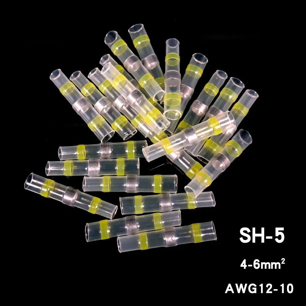 Heat Shrink Wire Connectors Solder Seal Terminal Connectors 10/30/50PCS Electrical Waterproof Insulated Butt Splices YellowSH-550PCSChina Hardware > Power & Electrical Supplies > Wire Terminals & Connectors 26.99 EZYSELLA SHOP