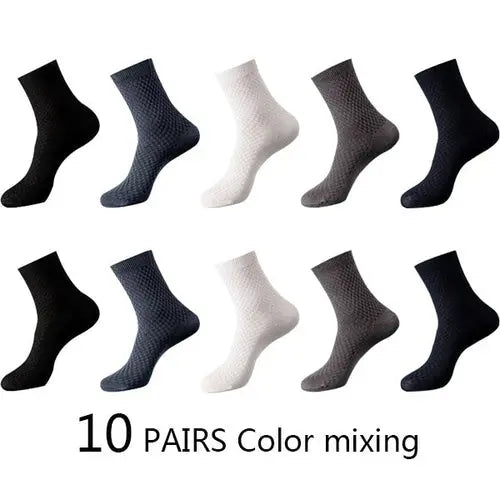 High Quality 10 Pairs/lot Men Bamboo Fiber Socks Men Breathable Multi Socks 63.92 EZYSELLA SHOP