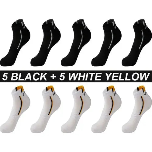High Quality 10Pairs/Lot Men Socks Cotton Breathable Sports Socks Mesh EU44-48Us10-14Mint Socks 114.88 EZYSELLA SHOP
