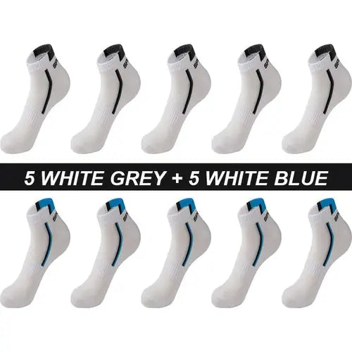 High Quality 10Pairs/Lot Men Socks Cotton Breathable Sports Socks Mesh EU44-48Us10-14Turquoise Socks 114.88 EZYSELLA SHOP