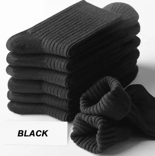 High Quality 10Pairs/lot Men's Socks Cotton Black Business Socks Black Socks 133.52 EZYSELLA SHOP