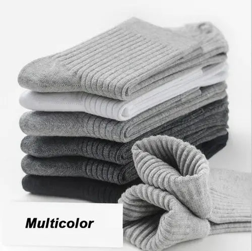 High Quality 10Pairs/lot Men's Socks Cotton Black Business Socks MULTI Socks 133.52 EZYSELLA SHOP