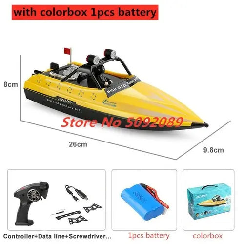 High Speed Racing Boat Waterproof 2.4G Electric Remote Control RC Ship Silver Toys & Games > Toys > Remote Control Toys > Remote Control Boats & Watercraft 217.99 EZYSELLA SHOP