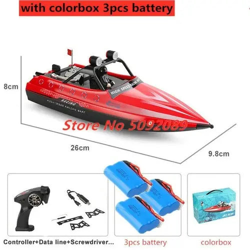 High Speed Racing Boat Waterproof 2.4G Electric Remote Control RC Ship Purple Toys & Games > Toys > Remote Control Toys > Remote Control Boats & Watercraft 262.99 EZYSELLA SHOP