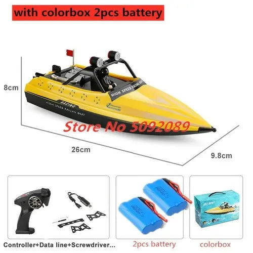 High Speed Racing Boat Waterproof 2.4G Electric Remote Control RC Ship Gold Toys & Games > Toys > Remote Control Toys > Remote Control Boats & Watercraft 240.99 EZYSELLA SHOP