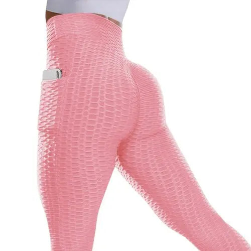 High Waist Leggings With Pocket Women Fitness Scrunch Butt Lifting XLPink5WithPocket Apparel & Accessories > Clothing > Pants 44.99 EZYSELLA SHOP