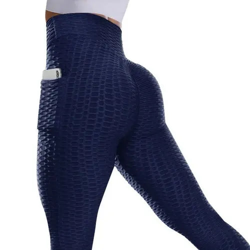 High Waist Leggings With Pocket Women Fitness Scrunch Butt Lifting XLNavy6WithPocket Apparel & Accessories > Clothing > Pants 44.99 EZYSELLA SHOP