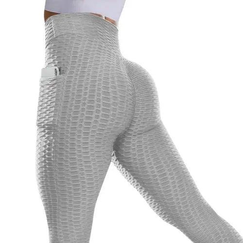 High Waist Leggings With Pocket Women Fitness Scrunch Butt Lifting XLGrey4WithPocket Apparel & Accessories > Clothing > Pants 44.99 EZYSELLA SHOP