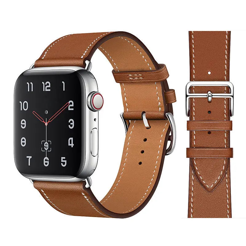 High quality Leather loop Band for iWatch 40mm 44mm Sports Strap Tour band for Apple watch 42mm 38mm Series 2 3 4 5 6 SE   30.99 EZYSELLA SHOP
