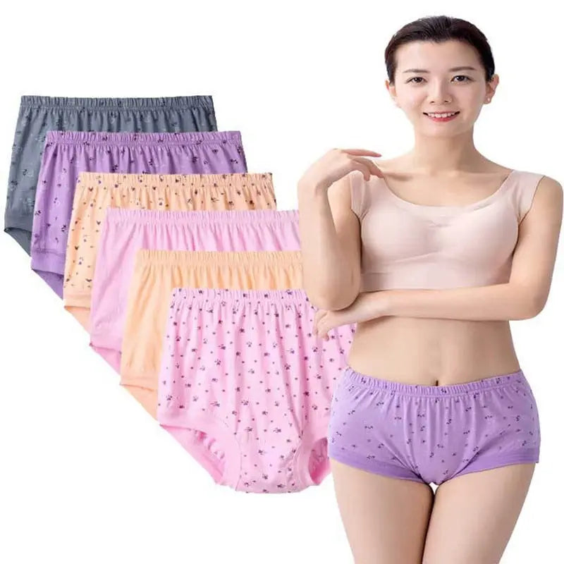 Hipster Large Sizes Woman Sexy Panties Cotton Underwear Middle-aged  Lingerie & Underwear 136.32 EZYSELLA SHOP