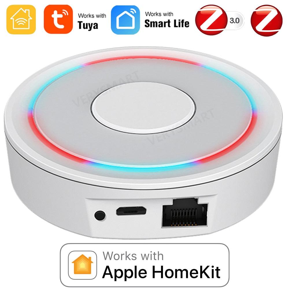Homekit Zigbee Gateway Hub Smart Home Bridge Zigbee App Remote Control Works With Apple Homekit Alexa Google Home Tuya Smartlife  Hardware > Power & Electrical Supplies > Home Automation Kits 76.80 EZYSELLA SHOP